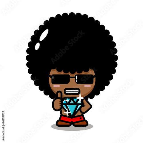 New Cute Character Reggae Boy Diamond
