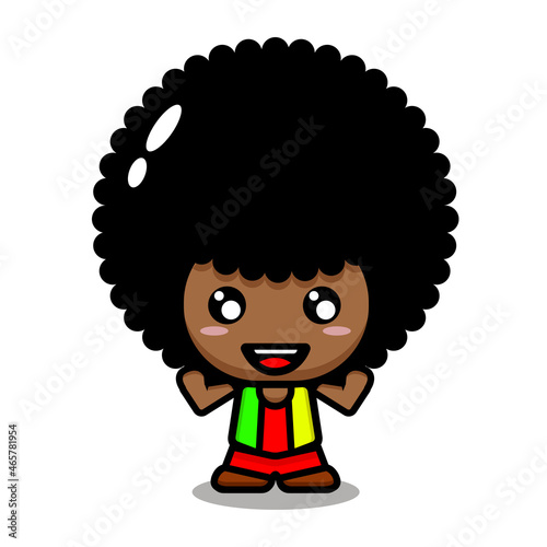 New Cute Character Reggae Boy