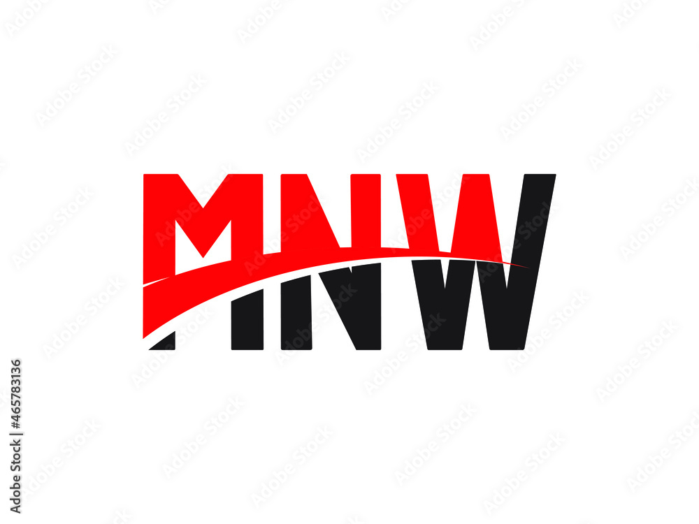 MNW Letter Initial Logo Design Vector Illustration