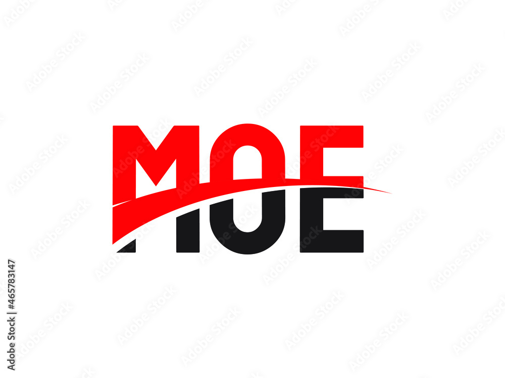 MOE Letter Initial Logo Design Vector Illustration MOE Letter Initial Logo Design Vector Illustration
