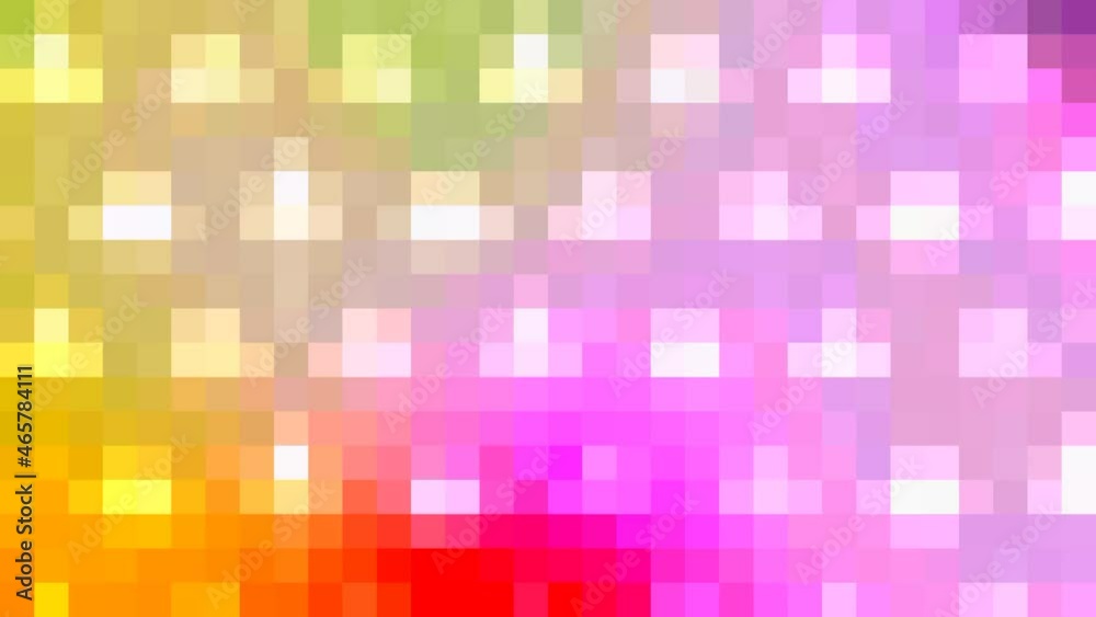 Computer generate 8 bit effect, colorful pixel background, pixel square mosaic pattern, Circle, abstract, pixel cube