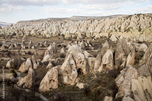 rocky canyon in Cappadocia turkey