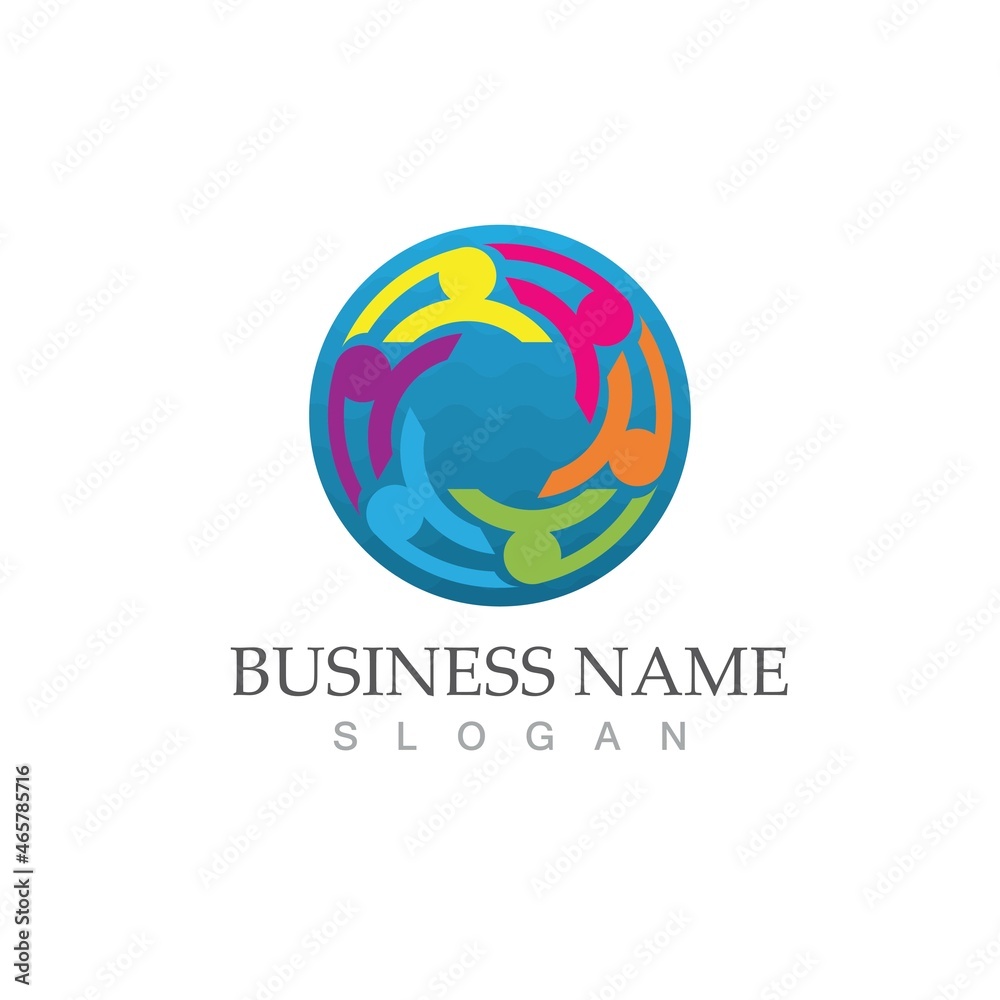 Community, network and social icon Community, network and social icon