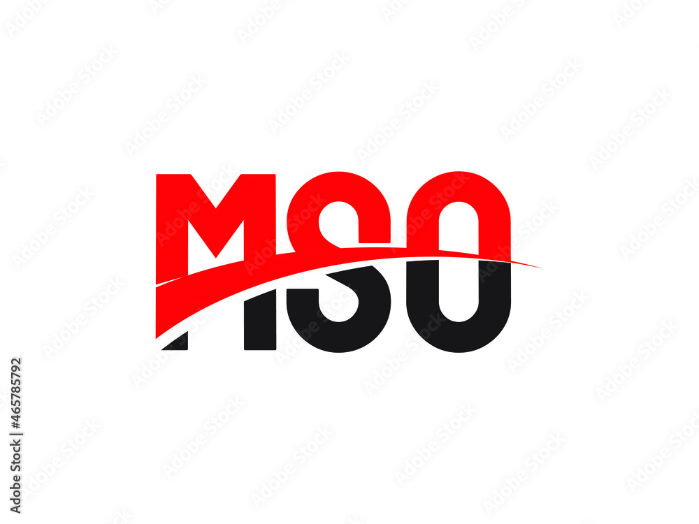 MSO Letter Initial Logo Design Vector Illustration MSO Letter Initial Logo Design Vector Illustration