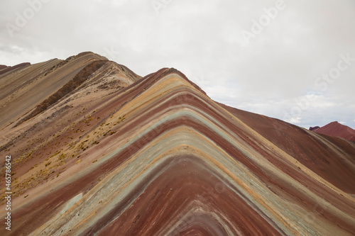 rainbow mountain in the andes Peru 