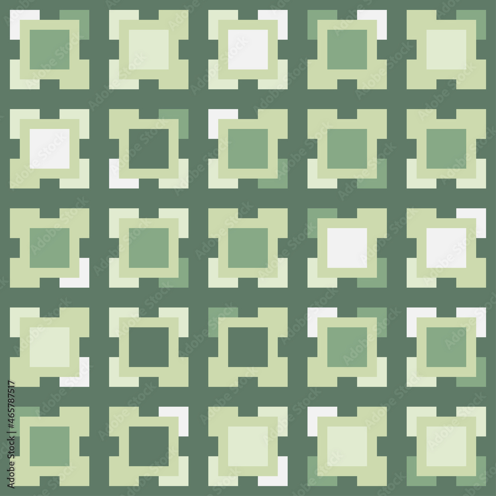 Obraz premium Abstract geometric pattern of squares. Seamless mosaic and tile. Vector illustration