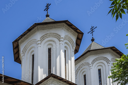 Church of the Three Holy Hierarchs - important monument of Walachian architecture from the late 17th century. Bucharest, Romania. photo