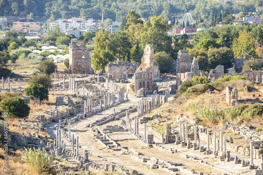 Obraz premium Perge Ancient City in Antalya Province
