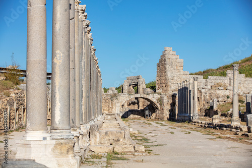 Perge Ancient City in Antalya Province photo