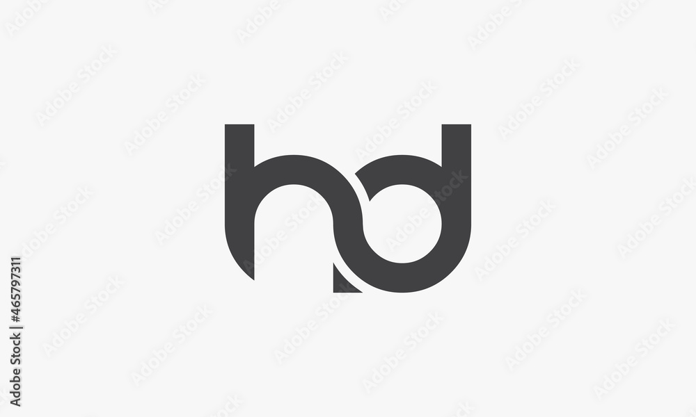 HD lowercase letter logo isolated on white background. HD lowercase letter logo isolated on white background.