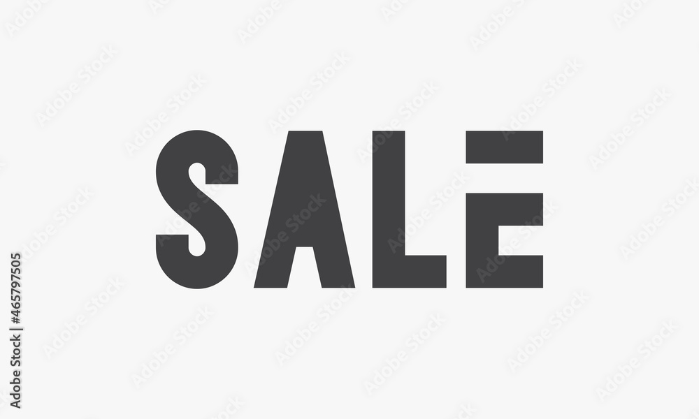 text SALE design vector illustration isolated on white background. text SALE design vector illustration isolated on white background.