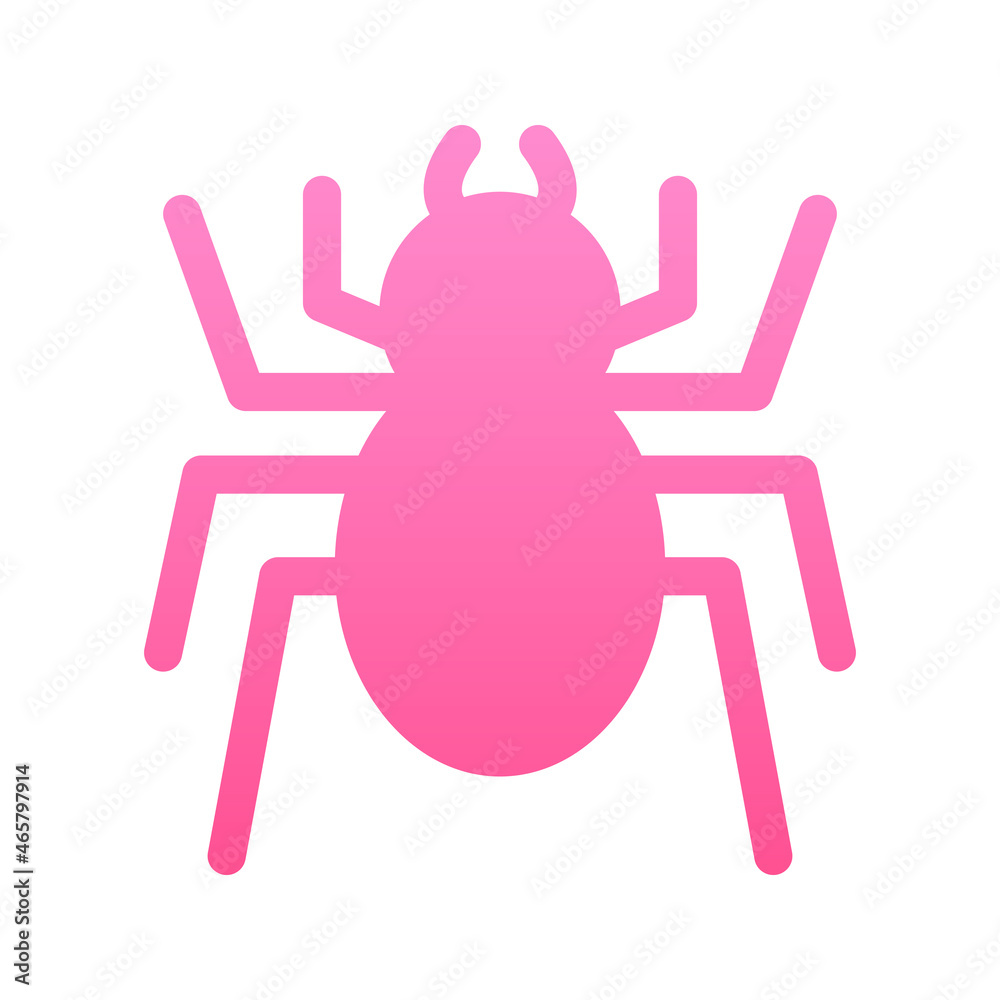 Illustration vector graphic icon of Spider. Gradient Style Icon. Halloween Themed Icon. Vector illustration isolated on white background. Perfect for website or application design. Illustration vector graphic icon of Spider. Gradient Style Icon. Halloween Themed Icon. Vector illustration isolated on white background. Perfect for website or application design.
