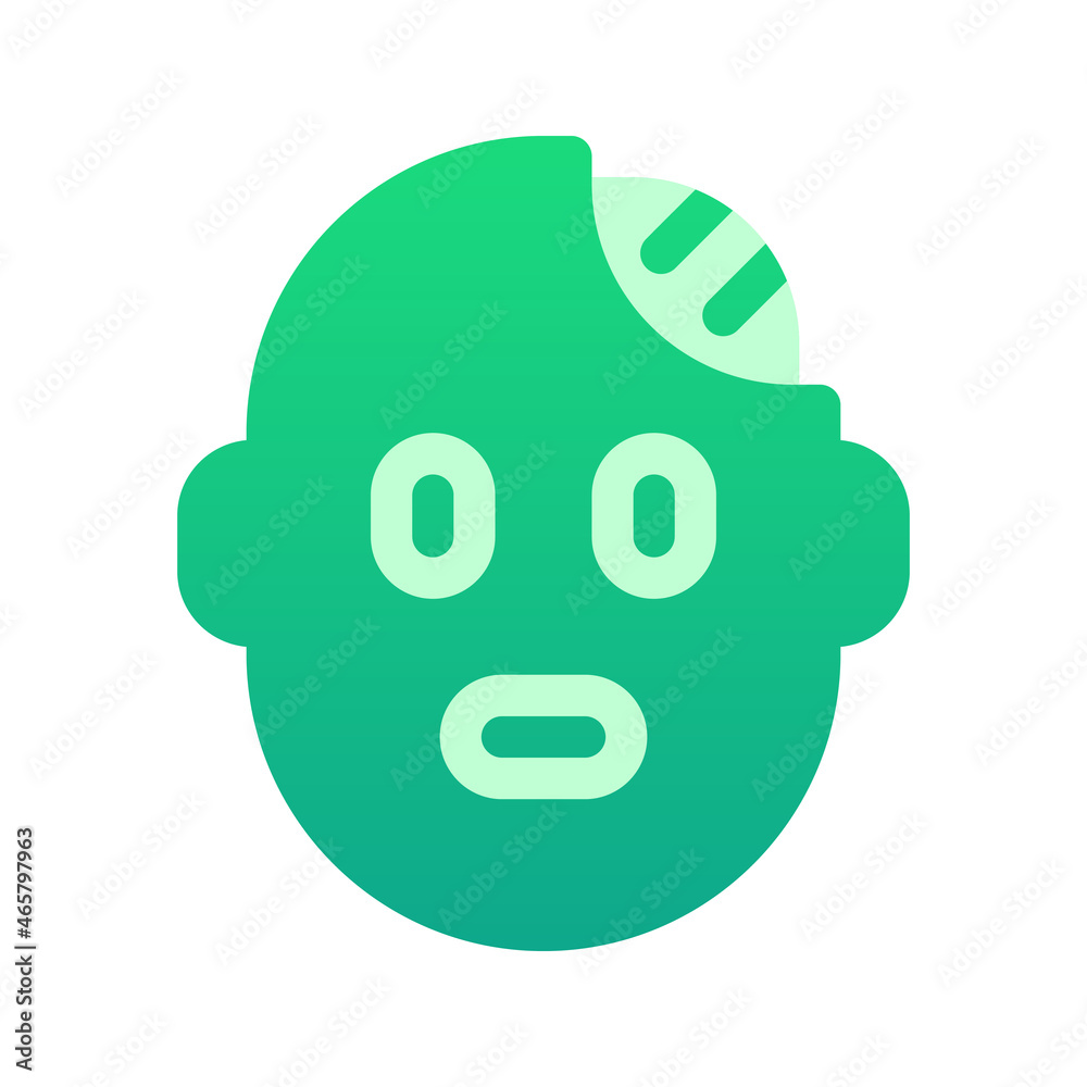 Illustration vector graphic icon of Zombie. Gradient Style Icon. Halloween Themed Icon. Vector illustration isolated on white background. Perfect for website or application design. Illustration vector graphic icon of Zombie. Gradient Style Icon. Halloween Themed Icon. Vector illustration isolated on white background. Perfect for website or application design.