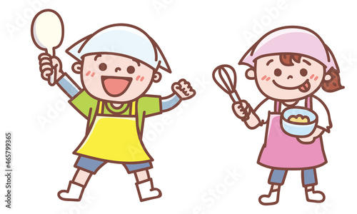 調理実習をする子どもたち