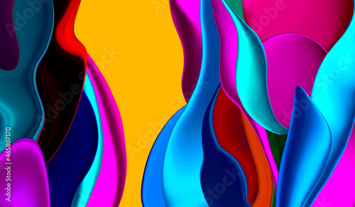 Fototapeta Naklejka Na Ścianę i Meble -  Abstract modern shape and color design background, Gradient colorful abstract  background