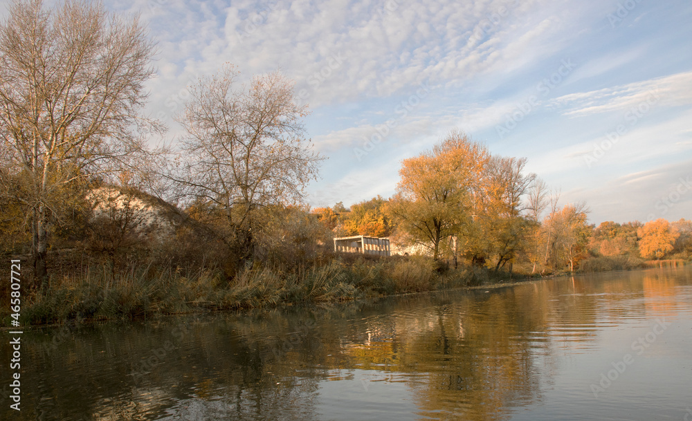 Beautiful landscapes by the reservoir