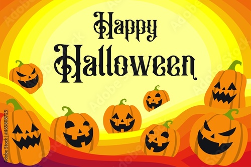 illustration vector graphic of halloween. Perfect for template background, banner, promotion sale.