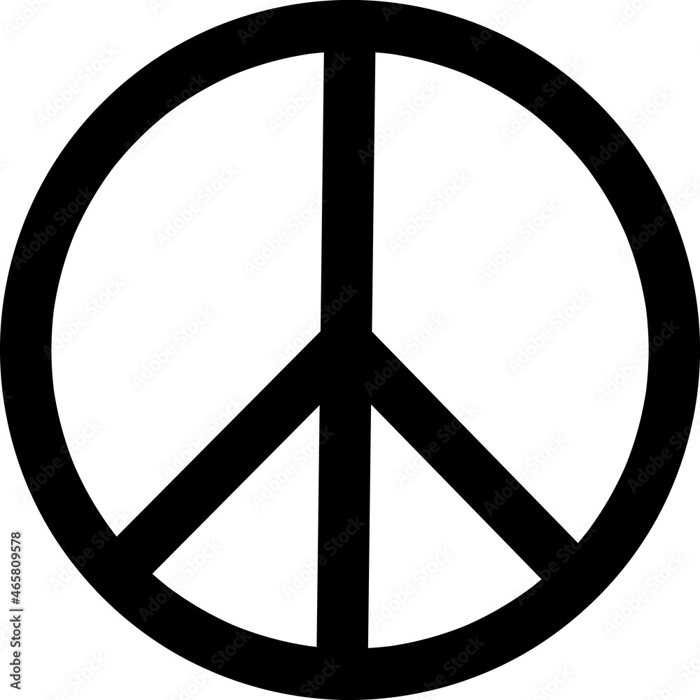 Peace Symbol Vector Icon on white background..eps Peace Symbol Vector Icon on white background..eps