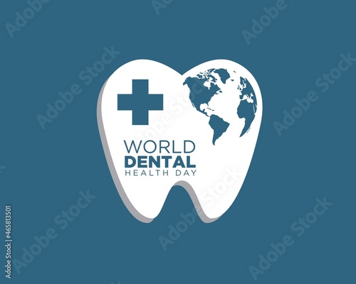 world dental health day logo designs simple for celebrating dental care