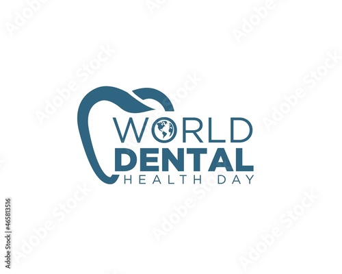 world dental health day logo designs simple for celebrating dental care