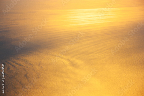 輝く海の模様  朝, 小笠原村,東京都