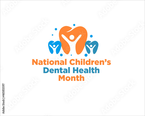 national children's dental health month logo designs