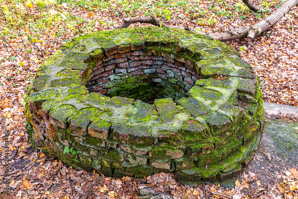 Old brick sewer well