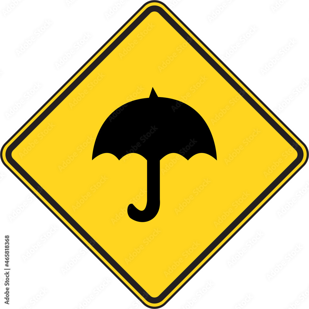 umbrella rain yellow sign icon umbrella rain yellow sign icon