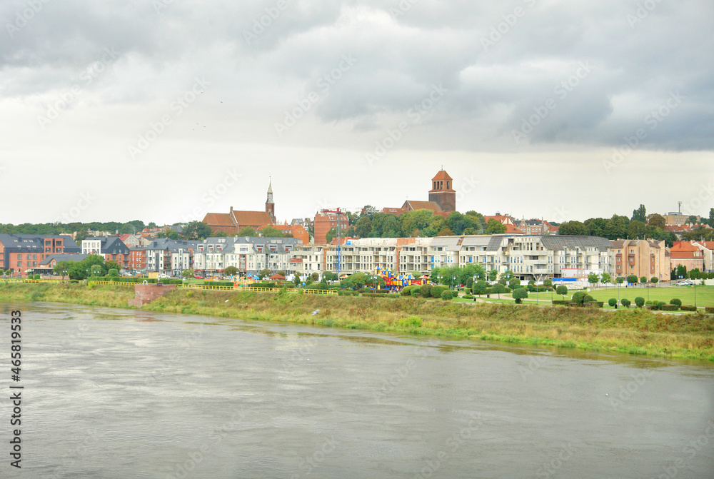 Fototapeta premium Panorama miasta Tczew