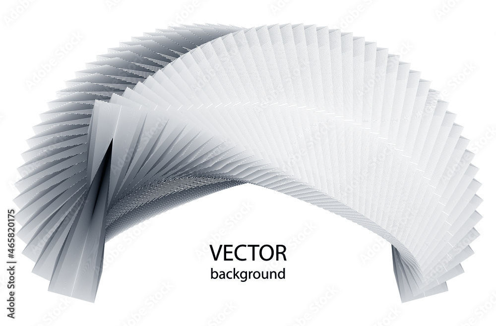 Naklejka premium Abstract halftone lines background, geometric dynamic pattern, vector modern design texture.