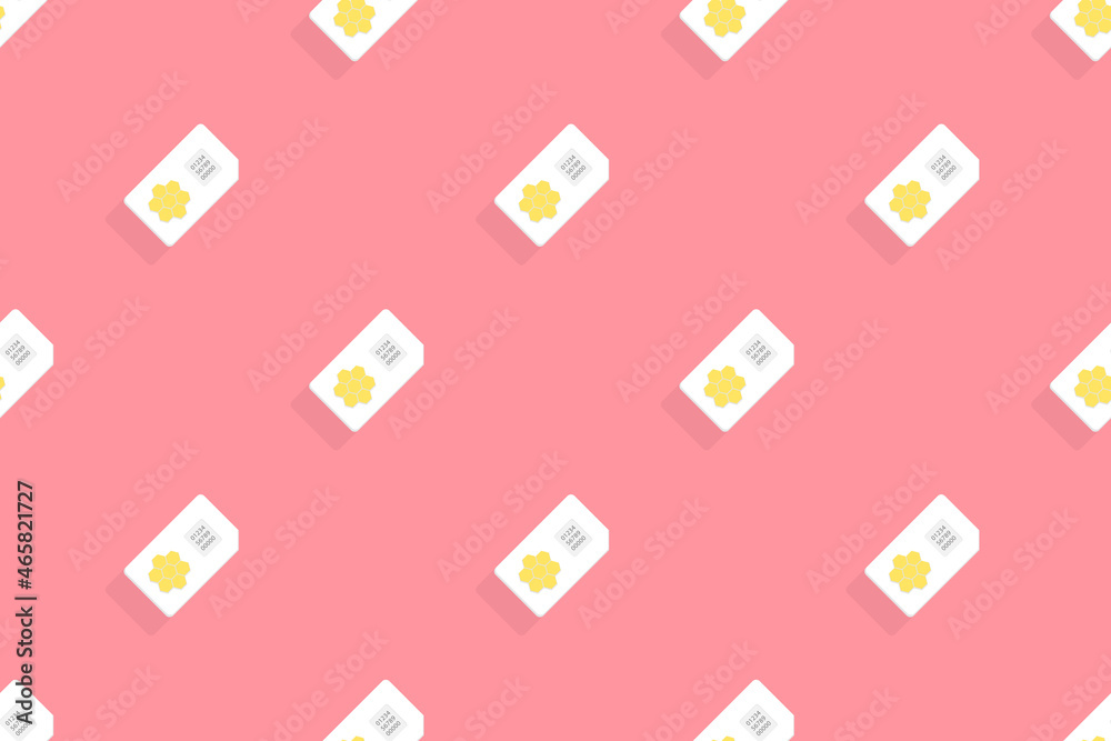 Background on the theme of mobile communications and the Internet. Seamless pattern from sim cards. Background on the theme of mobile communications and the Internet. Seamless pattern from sim cards.