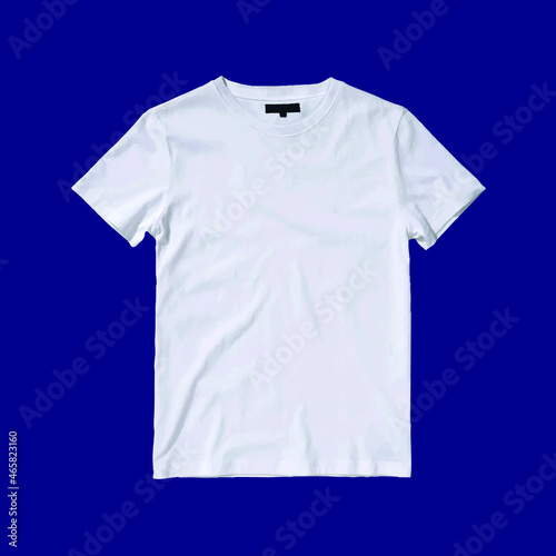 Blank white T-shirt template Vector
