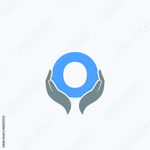 O letter logo, medical logo, minimal letter logo 
