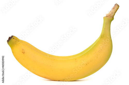 banana yellow profile on isolated background