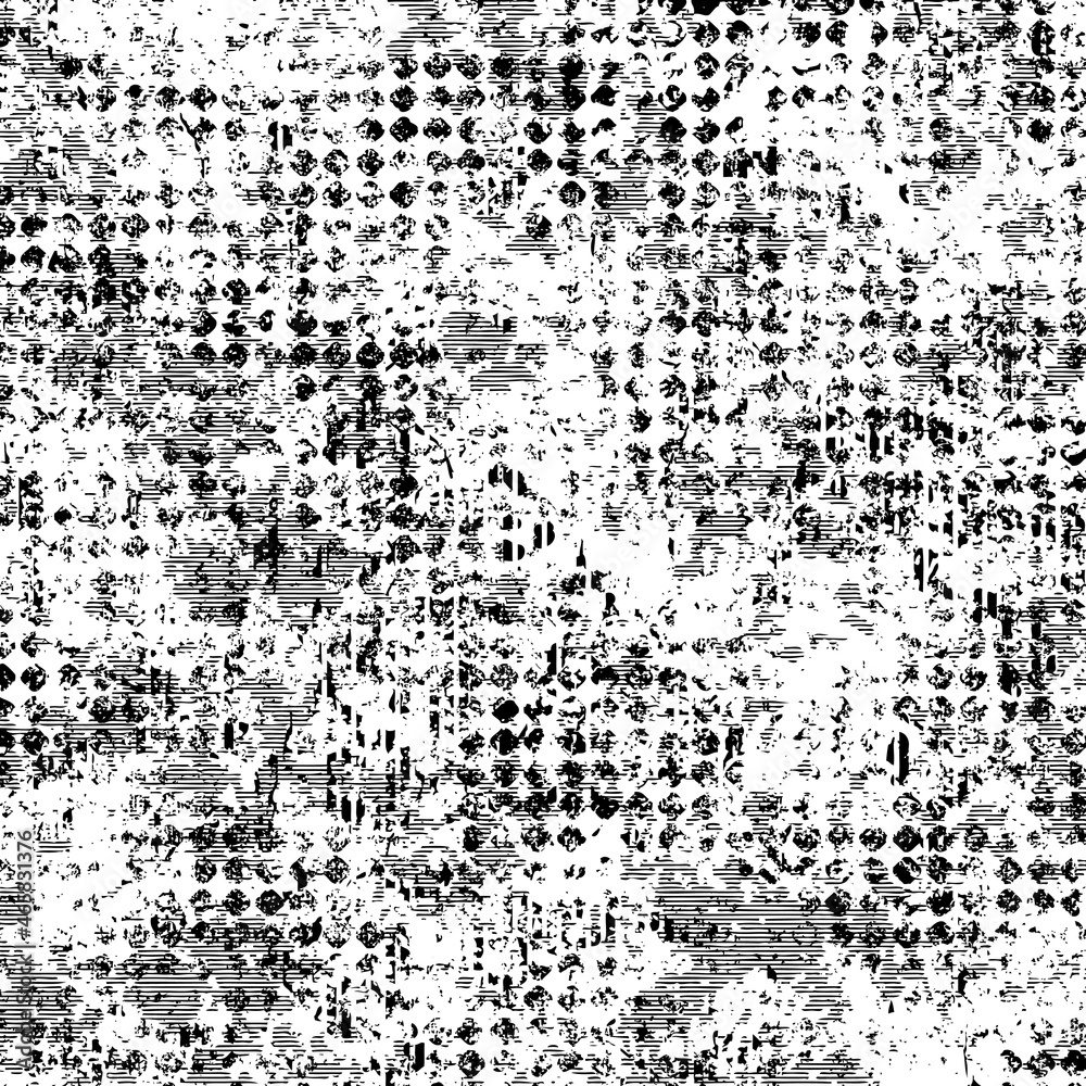 Black And White Urban Vector Texture Template.