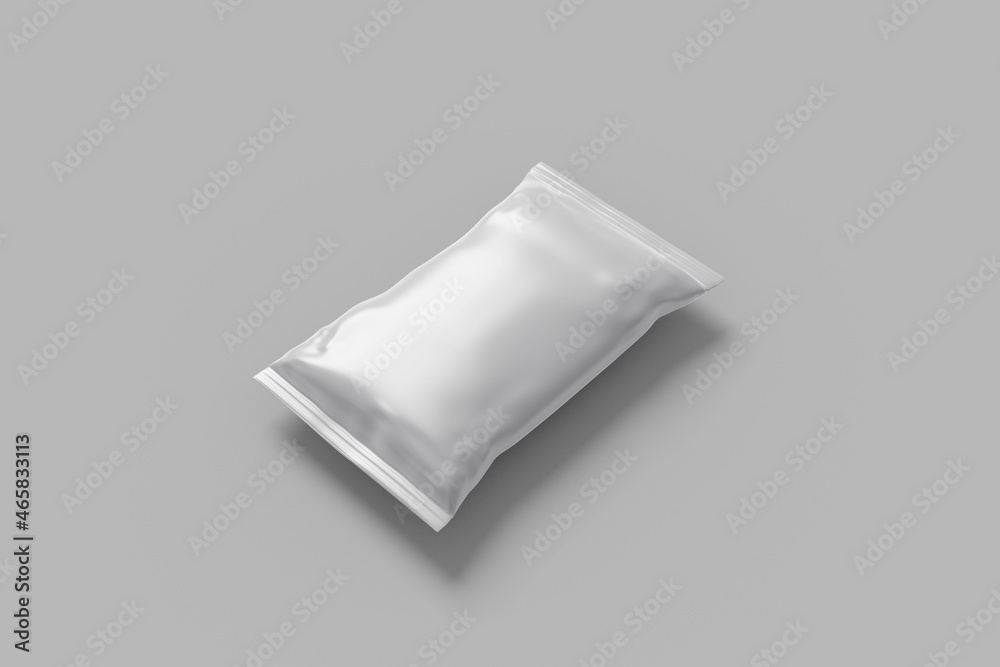 Blank Realistic Snack pouch plastic bag mockup Blank Realistic Snack pouch plastic bag mockup