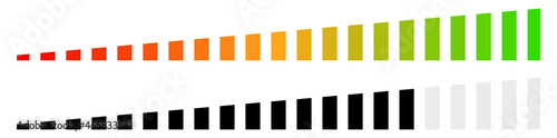 Meter, metre, gauge element for measurement, progress indicator, calibration concepts