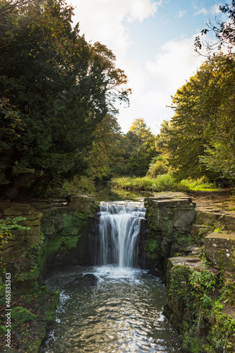 Waterfall in Jesmond Dene, Newcastle upon Tyne, UK