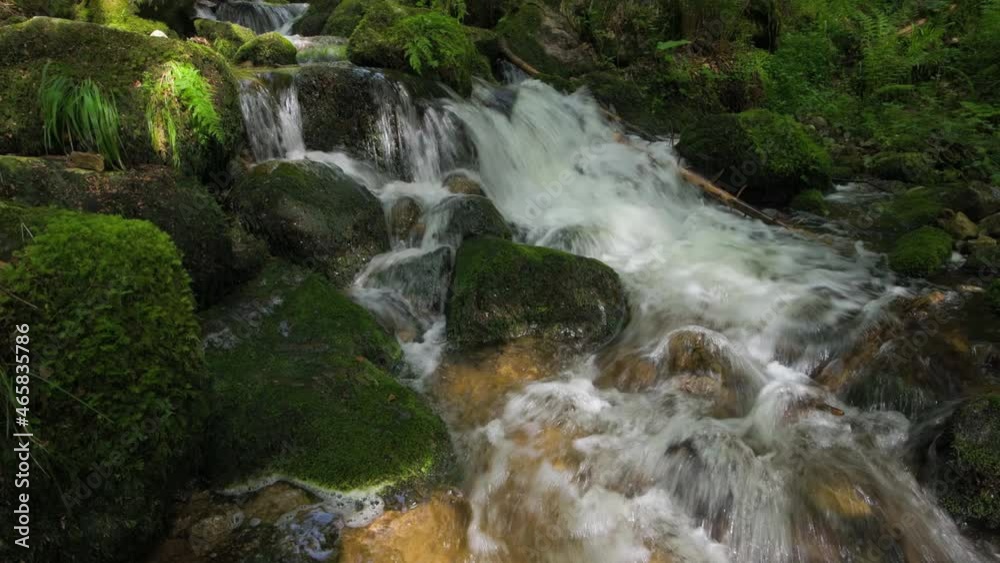 Waterfall in the mountain, Vosges, France, Cascade du Rundstein. Waterfall in the mountain, Vosges, France, Cascade du Rundstein.