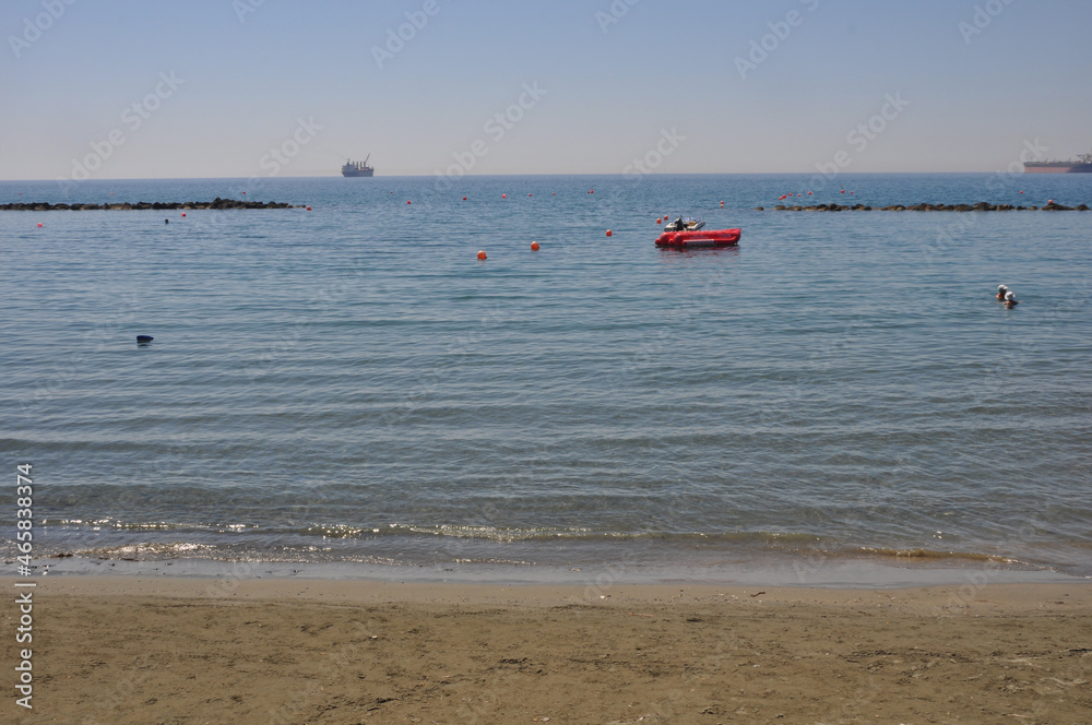 The beautiful Limassol Enaerios Beach Limassol in Cyprus
