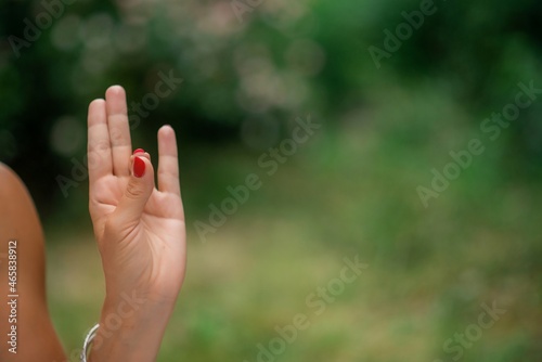 Yogic hand gesture, Kundalini Yoga © hackey