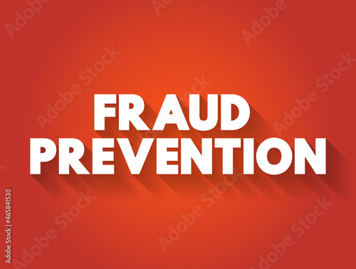 Fraud prevention text quote, concept background