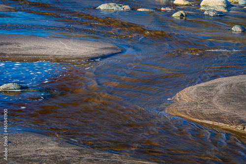 River Flowing through rocky shore line