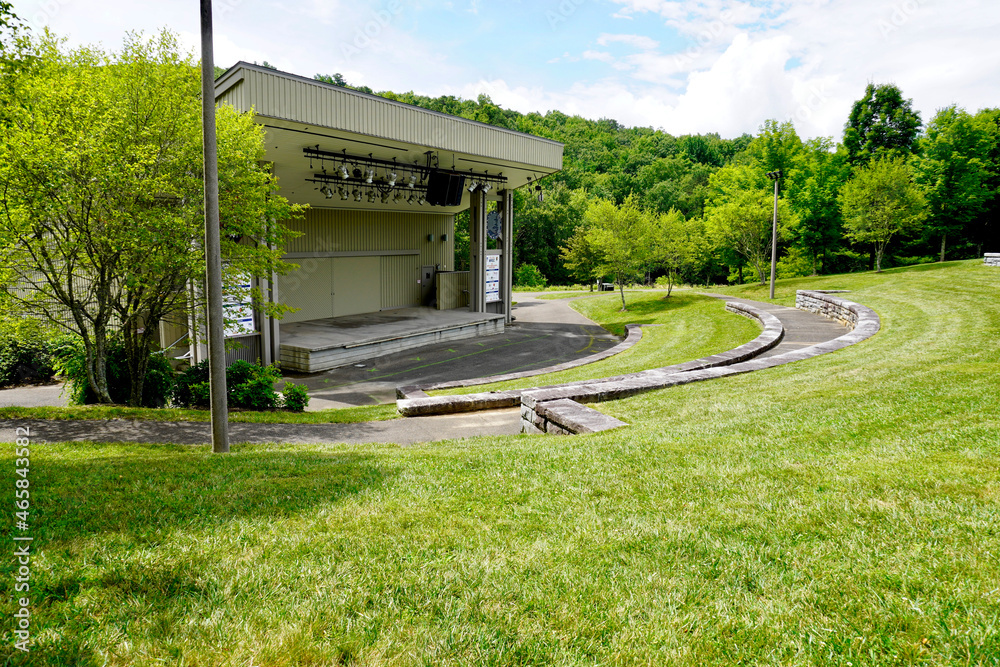 The Blue Ridge Music Center Outdoor Amphitheater At The Base Of Fisher the-blue-ridge-music-center-outdoor-amphitheater-at-the-base-of-fisher