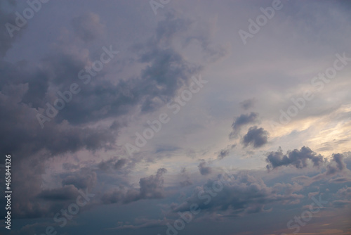 cumulus storm clouds in the sky