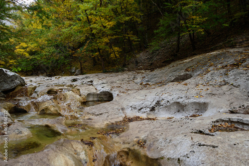 a small river in the mountains