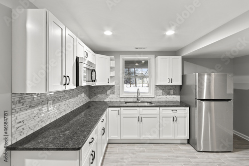 Snowy Kitchen window basement interior