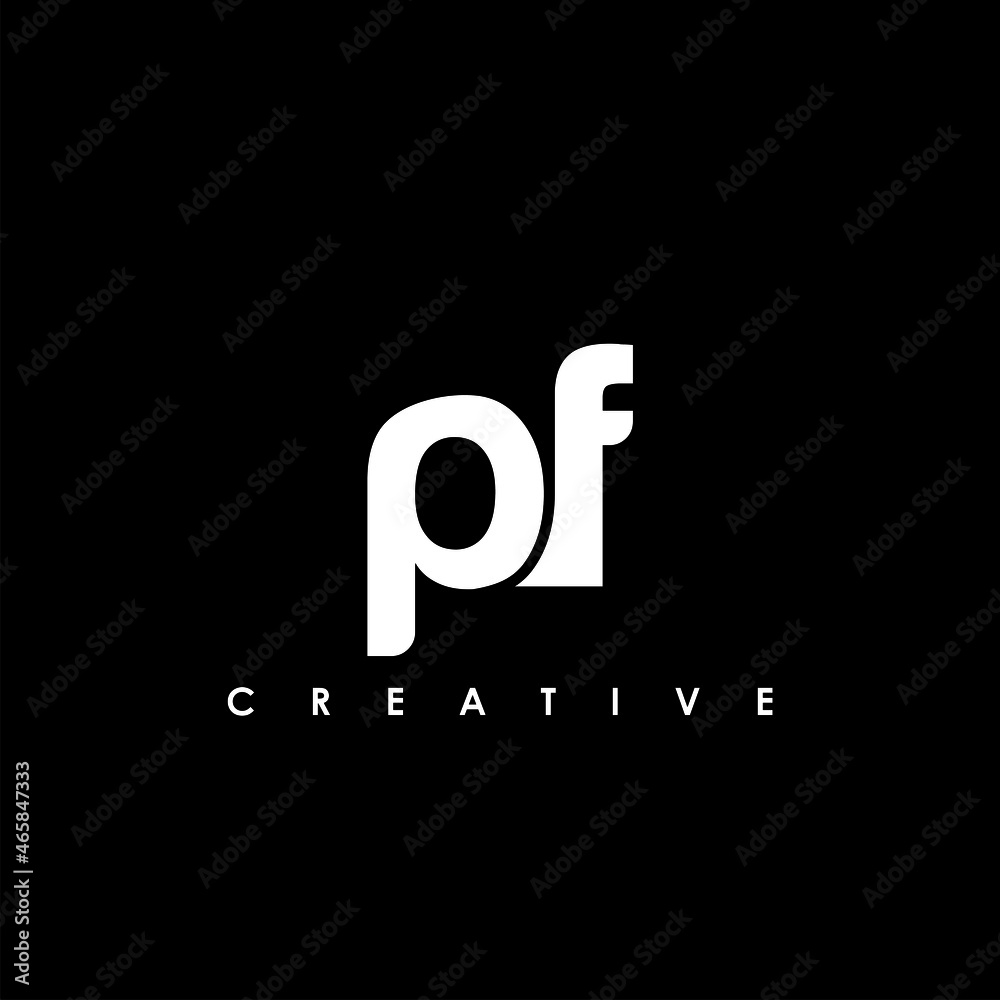 PF Letter Initial Logo Design Template Vector Illustration PF Letter Initial Logo Design Template Vector Illustration