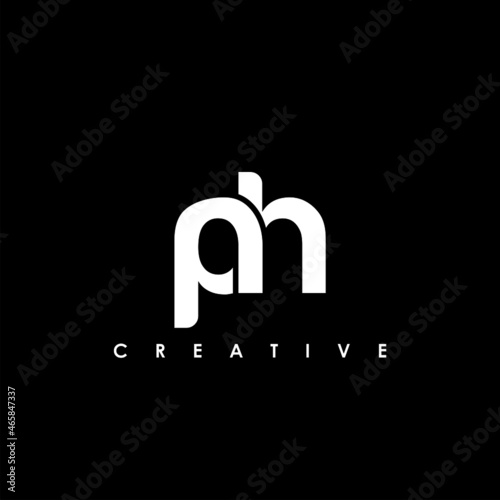 PH Letter Initial Logo Design Template Vector Illustration