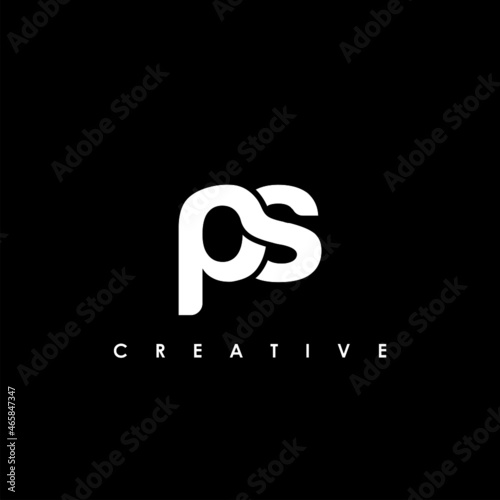 PS Letter Initial Logo Design Template Vector Illustration